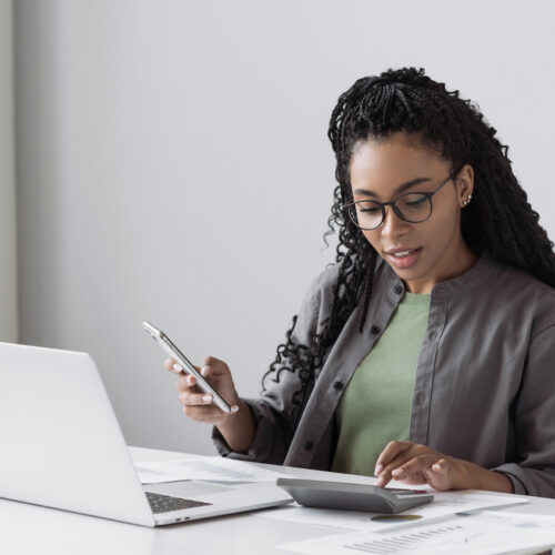 Woman analyzing employee turnover cost savings