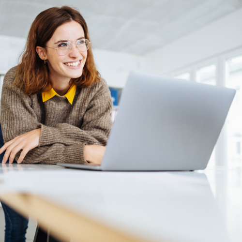 Woman thoughtful about her investments